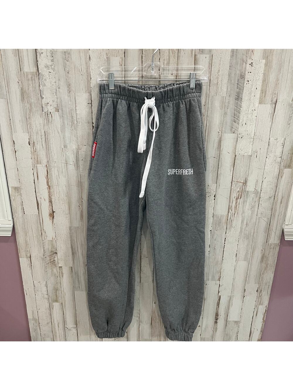 Superfresh Gray Limited Edition Baggies Sweatpants Mens Size Small Pockets